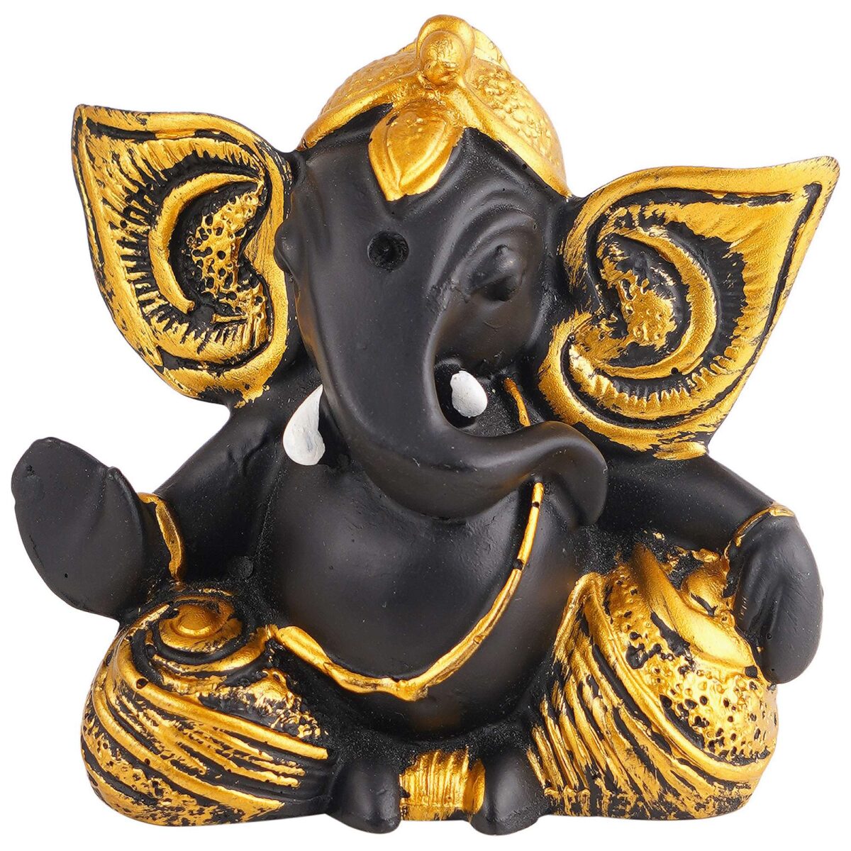 Ganesha Statue  Idol Shriganesh Bhagwan Murti / Home, Office Decor / Car Dashboard / Side Table Brass Ganpati / Lord Vinayaka Statue / God of Luck & Success Sculpture / Gift Items - Image 3