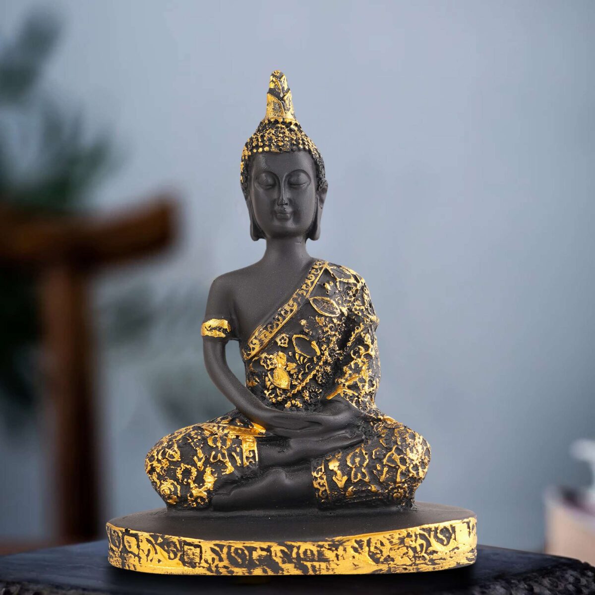 Buddha Idol Statue Showpiece Gift Gifting Item Polystone Home Decor Decoration