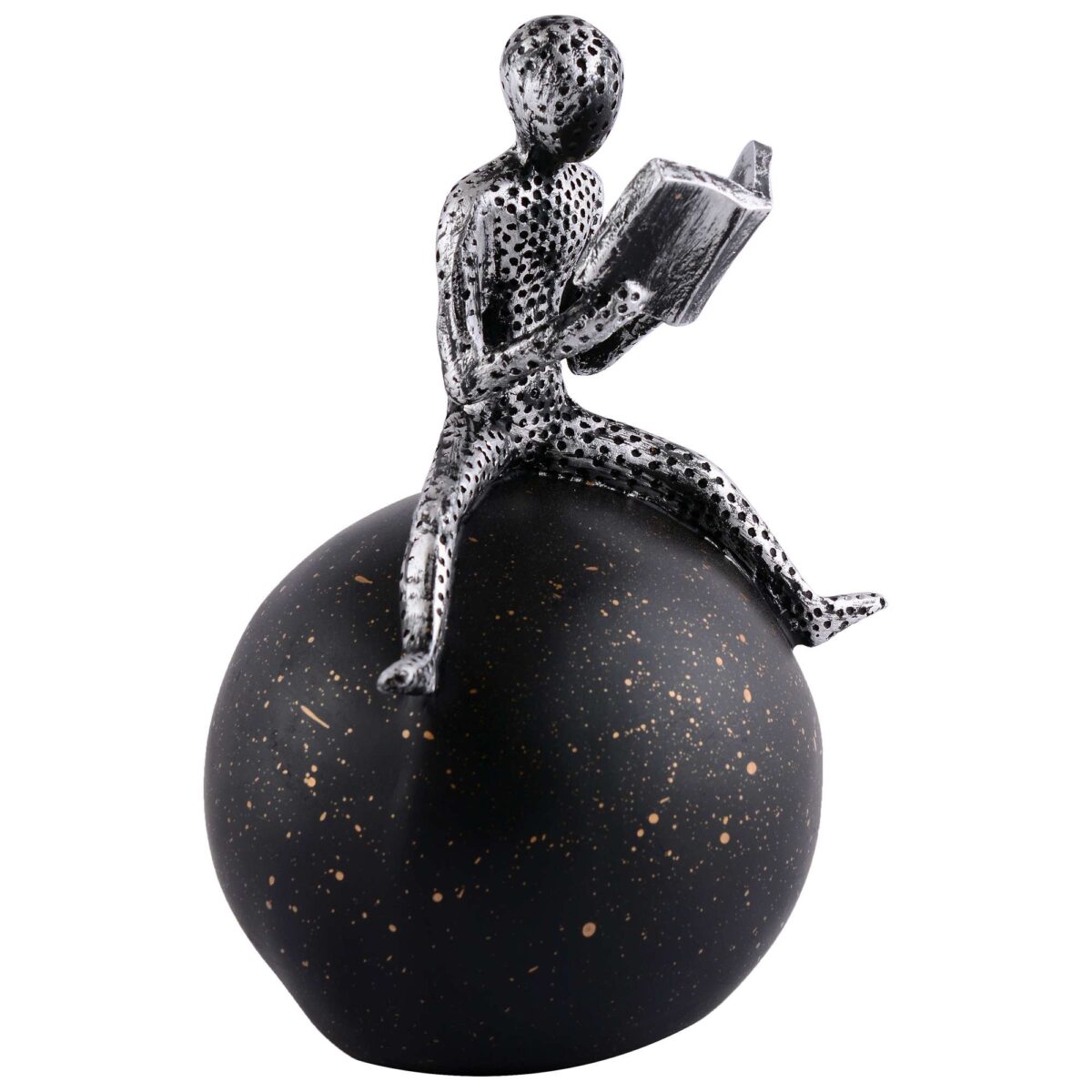 Men Sitting on Ball Showpiece for Home Decor Showpiece, Atlas Sculpture for Office Table Décor multicolour - Image 2