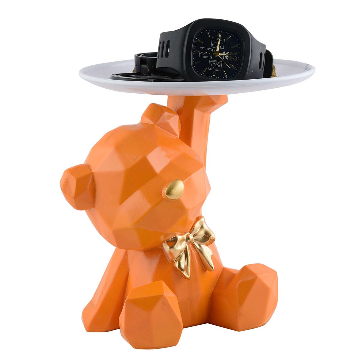 Cool Taddy Bear Showpiece for Home Decorative Showpiece | Taddy Bear with Paltter Statue for Home Decor Showpiece | Home Kitchen Decor | Office Decorative Item -1 - Image 2