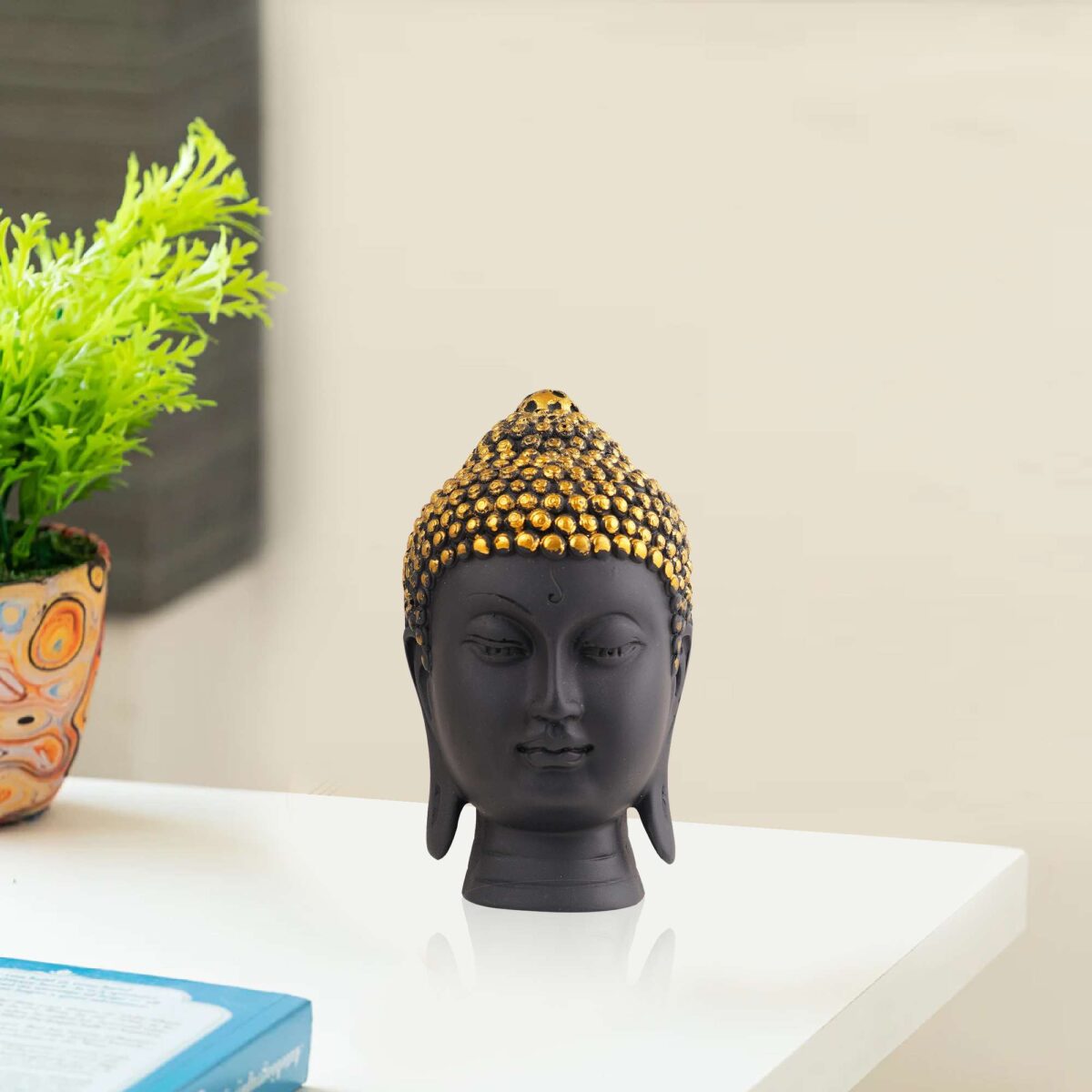 Buddha Idol Statue Showpiece Gift Gifting Item Polystone Home Decor Decoration