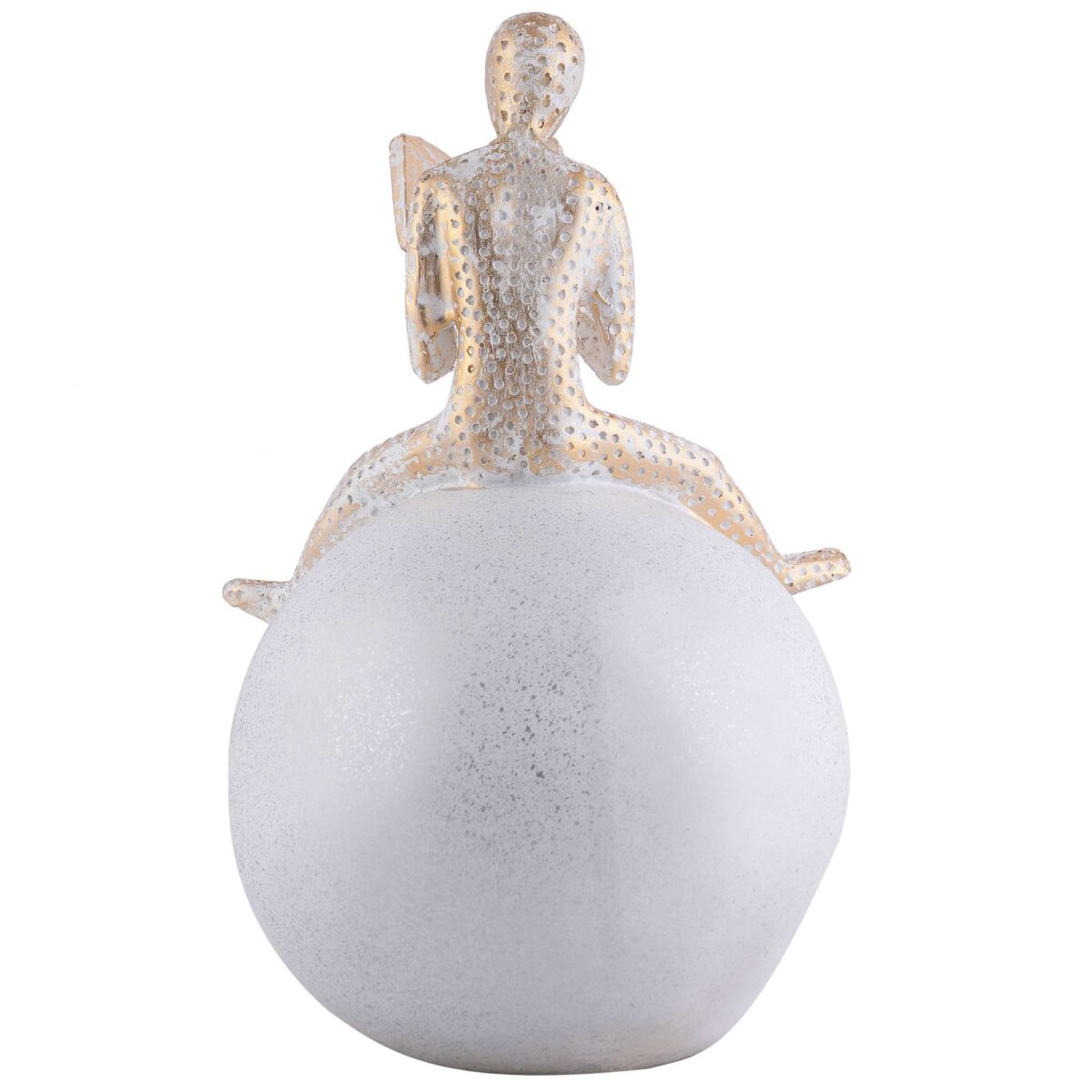 Men Sitting on Ball Showpiece for Home Decor Showpiece, Atlas Sculpture for Office Table Décor multicolour - Image 4